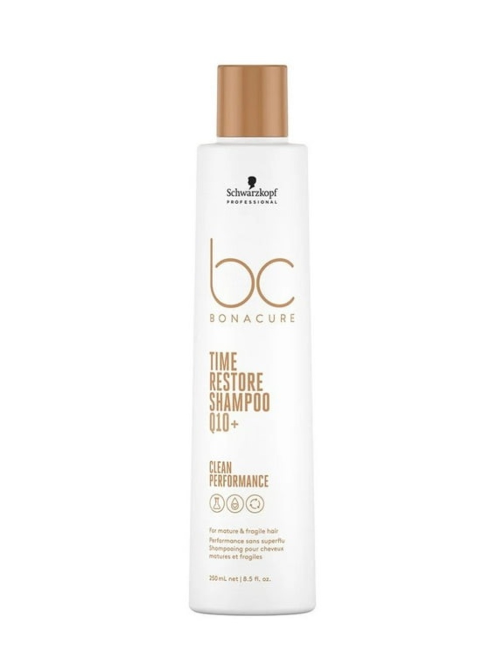 Schwarzkopf BC Bonacure Time Restore Shampoo Q10+ — White/Gold